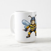 Mug European honey bee (Apis mellifera) (Devant gauche)