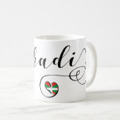 Mug Euskadi Pays Basque Drapeau Coeur (Devant droit)