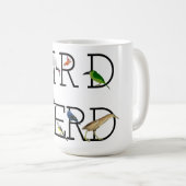 Mug Évaluation Nerd des oiseaux Trois (Devant droit)