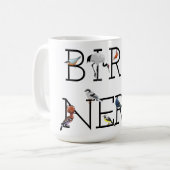 Mug Évaluation Nerd des oiseaux Trois (Devant gauche)