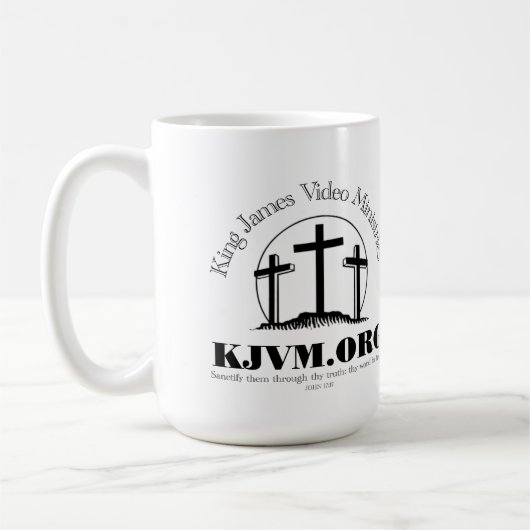 Mug Évangile de Jean-King Jacques Vérité biblique (Gauche)
