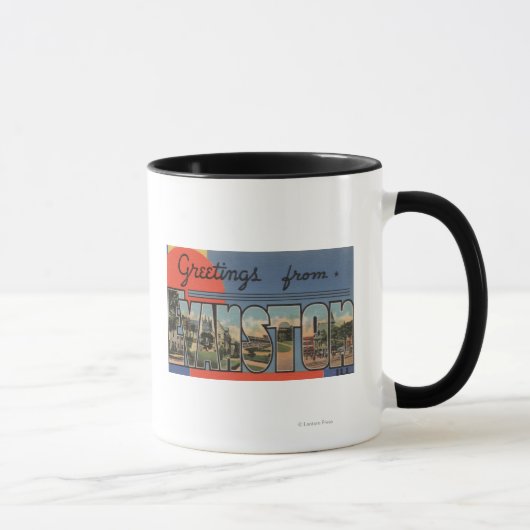 Mug Evanston, Illinois - Scènes de grandes lettres (Droite)