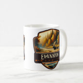 Mug Evanston, Wyoming | Vintage (Devant droit)