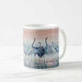 Mug EVE Grues peintes à l'aube (Devant droit)