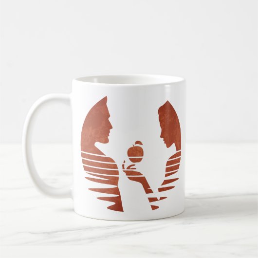 Mug Eve Met Une Pomme À Adam, Grunge Version 3/3 (Gauche)