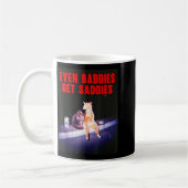 Mug Even Baddies Get Saddies Funny Cat Meme Aesthetic  (Gauche)