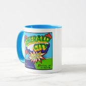 Mug Événement vert d'auteur de ville (Devant gauche)