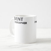 Mug Event Photographer Official Staff Job Employee Pho (Devant gauche)