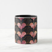 Mug Éventail Art Déco élégant et stylé (Centre)