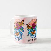 Mug Éventail de fleurs (Devant gauche)