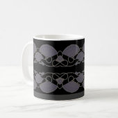 Mug Éventail Violet Élégant (Devant gauche)