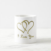 Mug Eventré Gold Hearts i Love You (Centre)