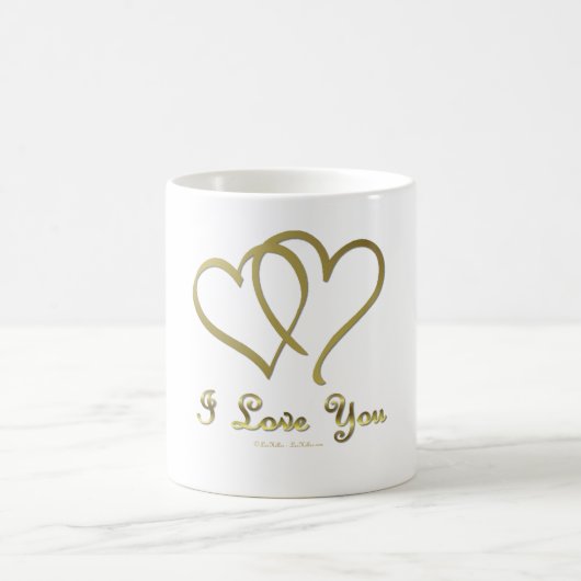 Mug Eventré Gold Hearts i Love You (Centre)