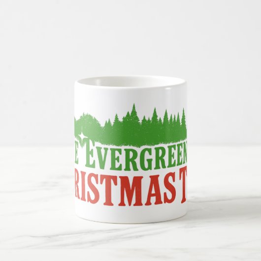 Mug Evergreen Christmas Tree Title (Centre)