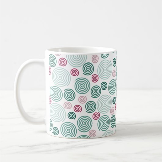 Mug Evergreen Swirl (Pattern) (Gauche)
