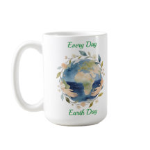 Every Day Earth Day Floral Globe With Hands
