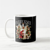 Mug Every Knee Shall Bow Jesus Birth Christian Santa C (Gauche)