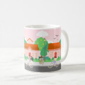 Mug Everyday Love in a Cozy Neighborhood – Illustratio (Devant droit)