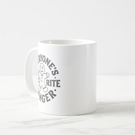 Mug Everyone's Favorite Ginger T Funny Gingerbread Man (Devant gauche)