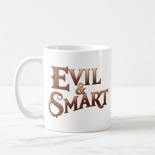Mug Evil&Smart, uniquement écriture, texte only (Gauche)