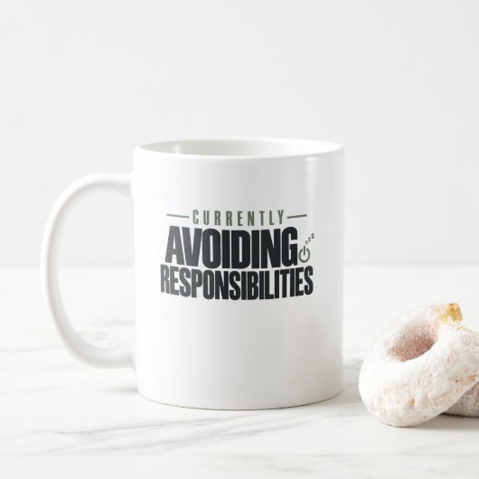 Mug Évitement Actuel des Responsabilités (Avec donut)