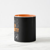 Mug Évitez la négativité drôle maths mathématicien pro (Centre)