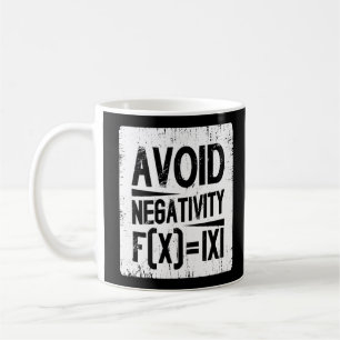 Mug Évitez la négativité Équation de valeur absolue Pl