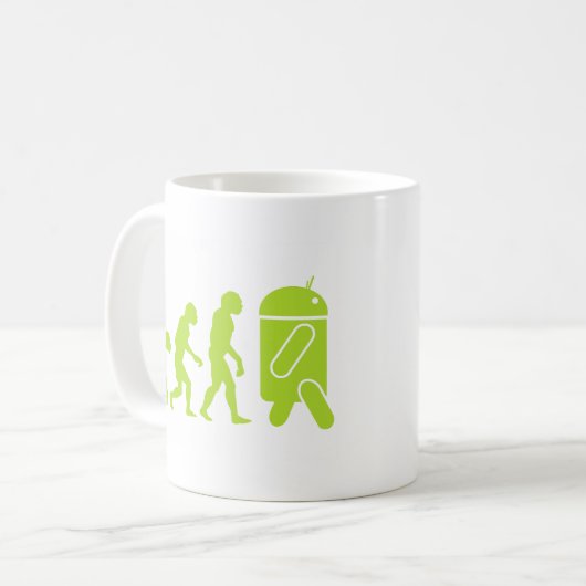 Mug Évolution Android (Devant gauche)
