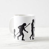 Mug évolution badminton (Devant gauche)