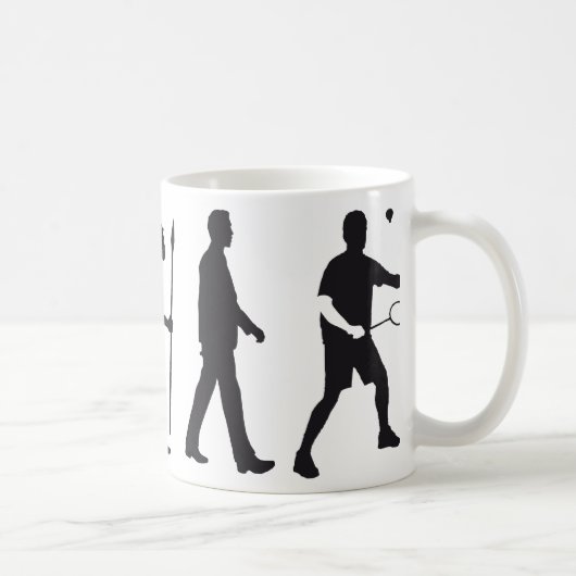 Mug évolution badminton (Droite)