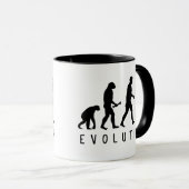 Mug Évolution : Birder (Devant droit)
