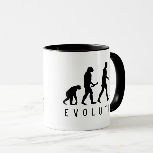 Mug Évolution : Birder (Devant droit)