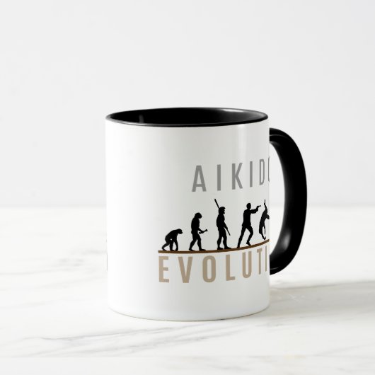 Mug Évolution d'Aikido (Devant droit)