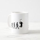 Mug Évolution de badminton (Devant gauche)