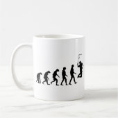 Mug Évolution de badminton (Gauche)