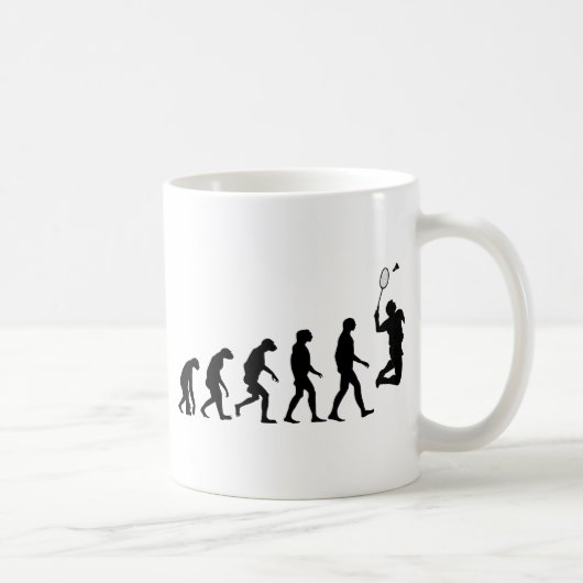 Mug Évolution de badminton (Droite)