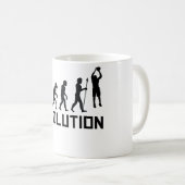 Mug Évolution de basket-ball (Devant droit)