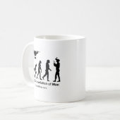 Mug Évolution de bourdon de l'homme (Devant gauche)