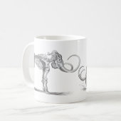 Mug Évolution de cru de mammouth laineux et de (Devant gauche)