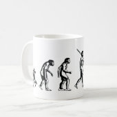 Mug Évolution de Gamer - geek d'arcade de jeux vidéo (Devant gauche)