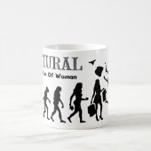 Mug Evolution De La Femme Libérée (Femme Naturiste) (Centre)