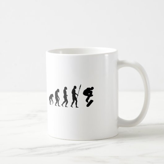 Mug Évolution de la planche à roulettes (Droite)