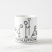 Mug Évolution de l'homme avec l'aviron (Centre)
