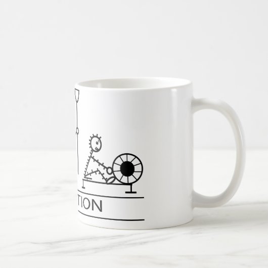 Mug Évolution de l'homme avec l'aviron (Droite)