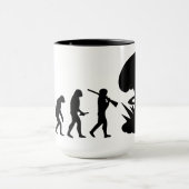 Mug Évolution de l'Homme et du Cafard Tableau d'Évolut (Centre)