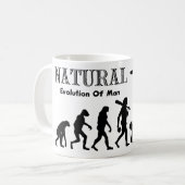 Mug Évolution De L'Homme Libéré (Homme Naturiste) (Devant gauche)