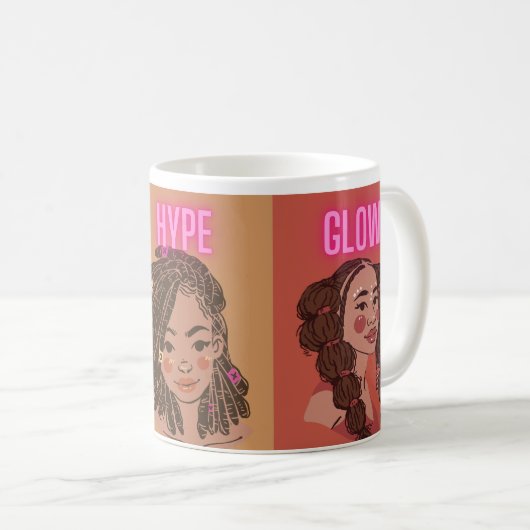 Mug Évolution de l'hype lumineuse (Devant droit)