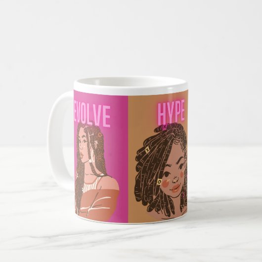 Mug Évolution de l'hype lumineuse (Devant gauche)