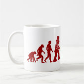 Mug Évolution de robot de l'homme dans le robot (Gauche)