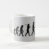 Mug Évolution de sport de natation de bain (Devant gauche)